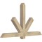 Ekena Millwork Kennewick Rough Sawn Timber Gable Bracket, Douglas Fir, 60"W x 35"H x 4"D x 4"F, 14/12 Pitch GBW060X35X0404KEN00RDF - alternate 3